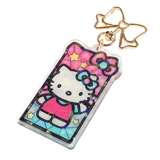 Hello Glass - Holographic Acrylic Keychain