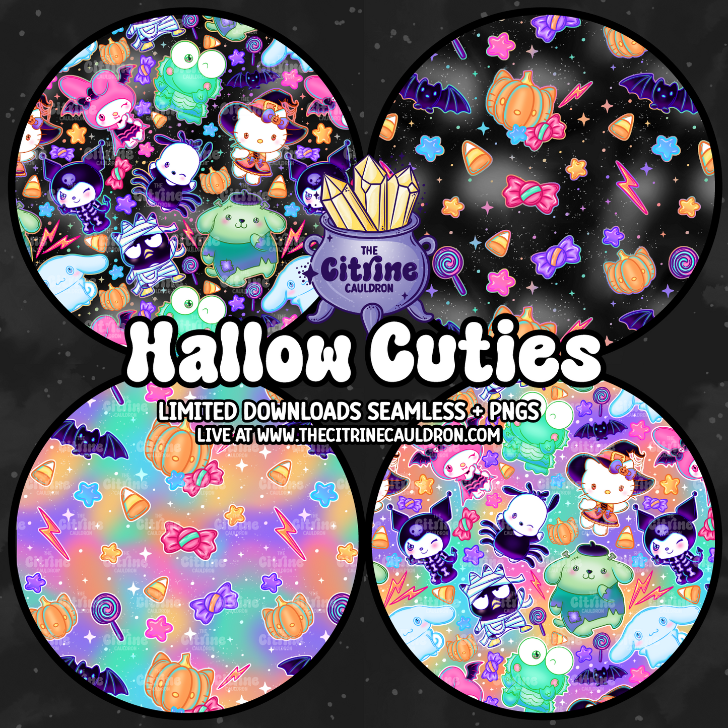 Hello Cuties Collection - Seamless, Coordinates & PNG Bundle