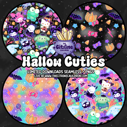 Hello Cuties Collection - Seamless, Coordinates & PNG Bundle