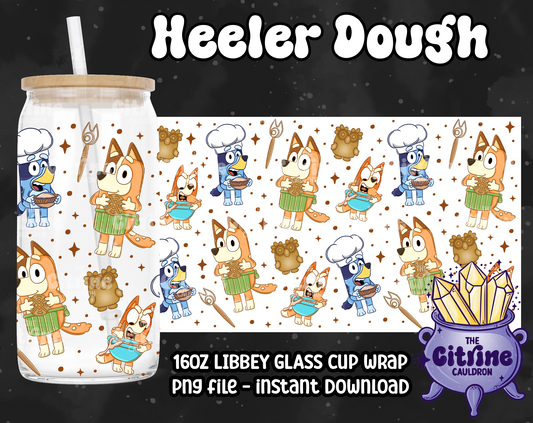 Heeler Dough - PNG Wrap for Libbey 16oz Glass Can
