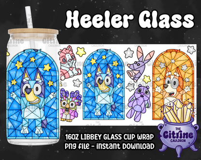 Heeler Glass - PNG Wrap for Libbey 16oz Glass Can
