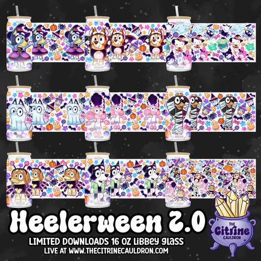 Heelerween 2.0 - PNG Wrap for Libbey 16oz Glass Can