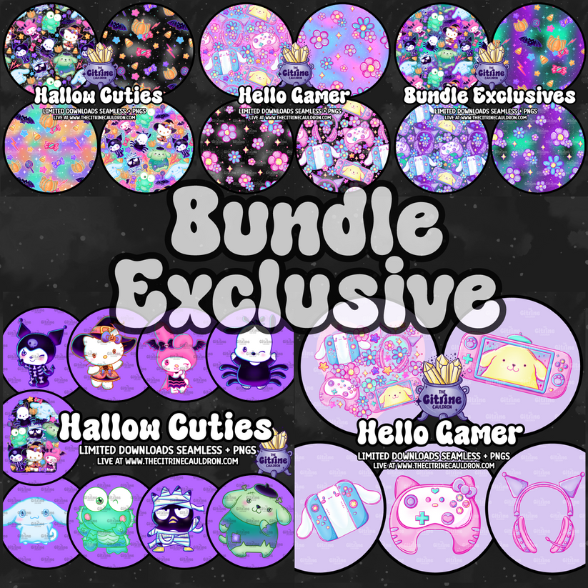 Hello Cuties Collection - Seamless, Coordinates & PNG Bundle – The ...