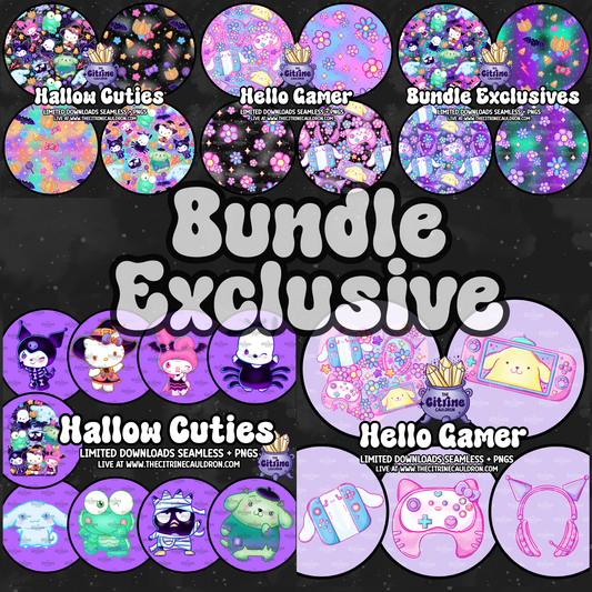 Hello Cuties Collection - Seamless, Coordinates & PNG Bundle