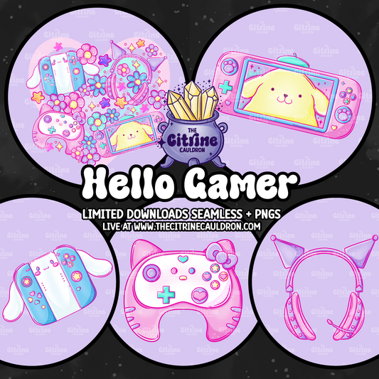 Hello Gamer - Sublimation PNG