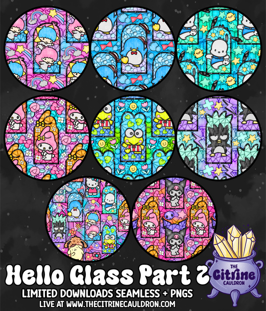 Hello Glass Colorful Part 2 - Seamless