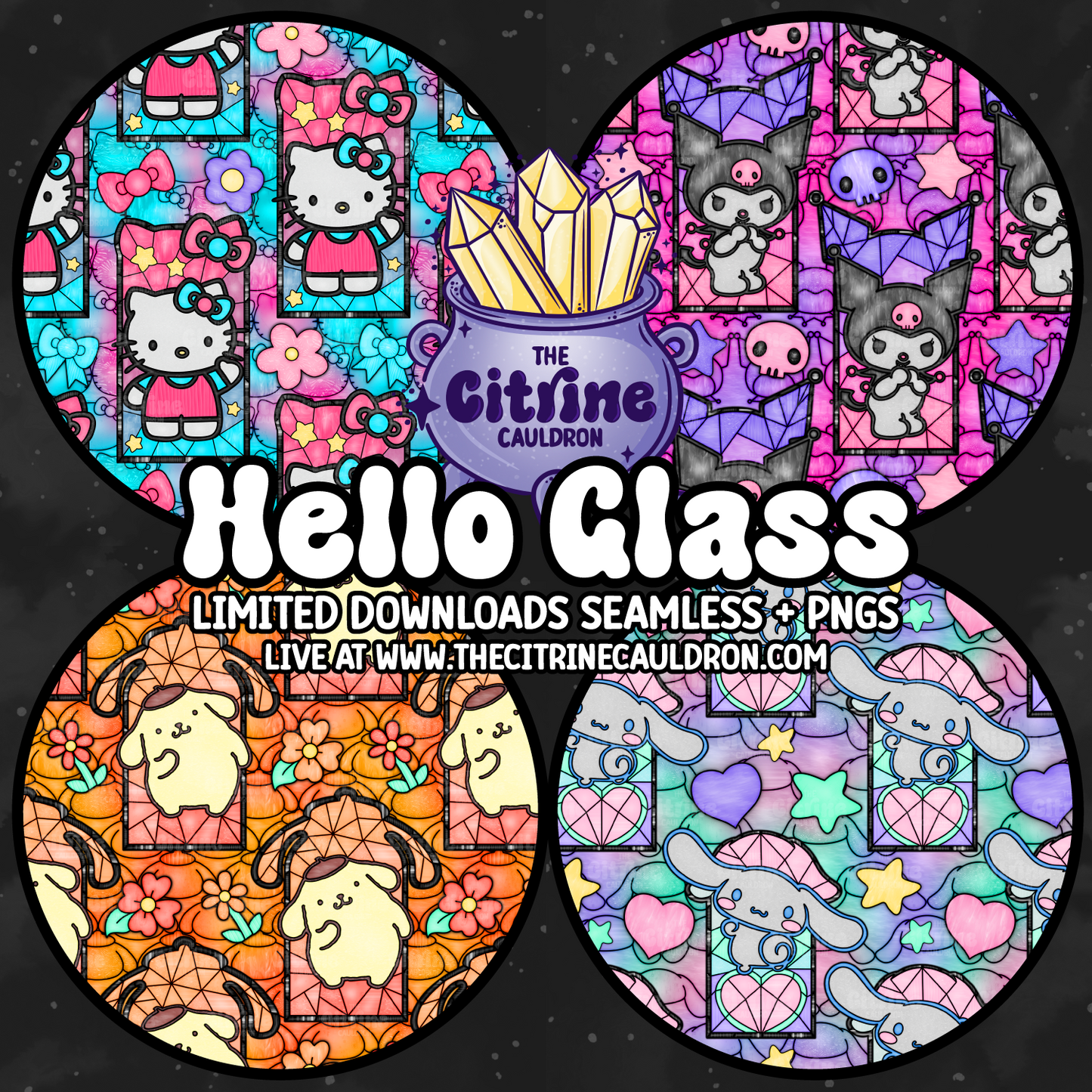Hello Glass Colorful - Seamless