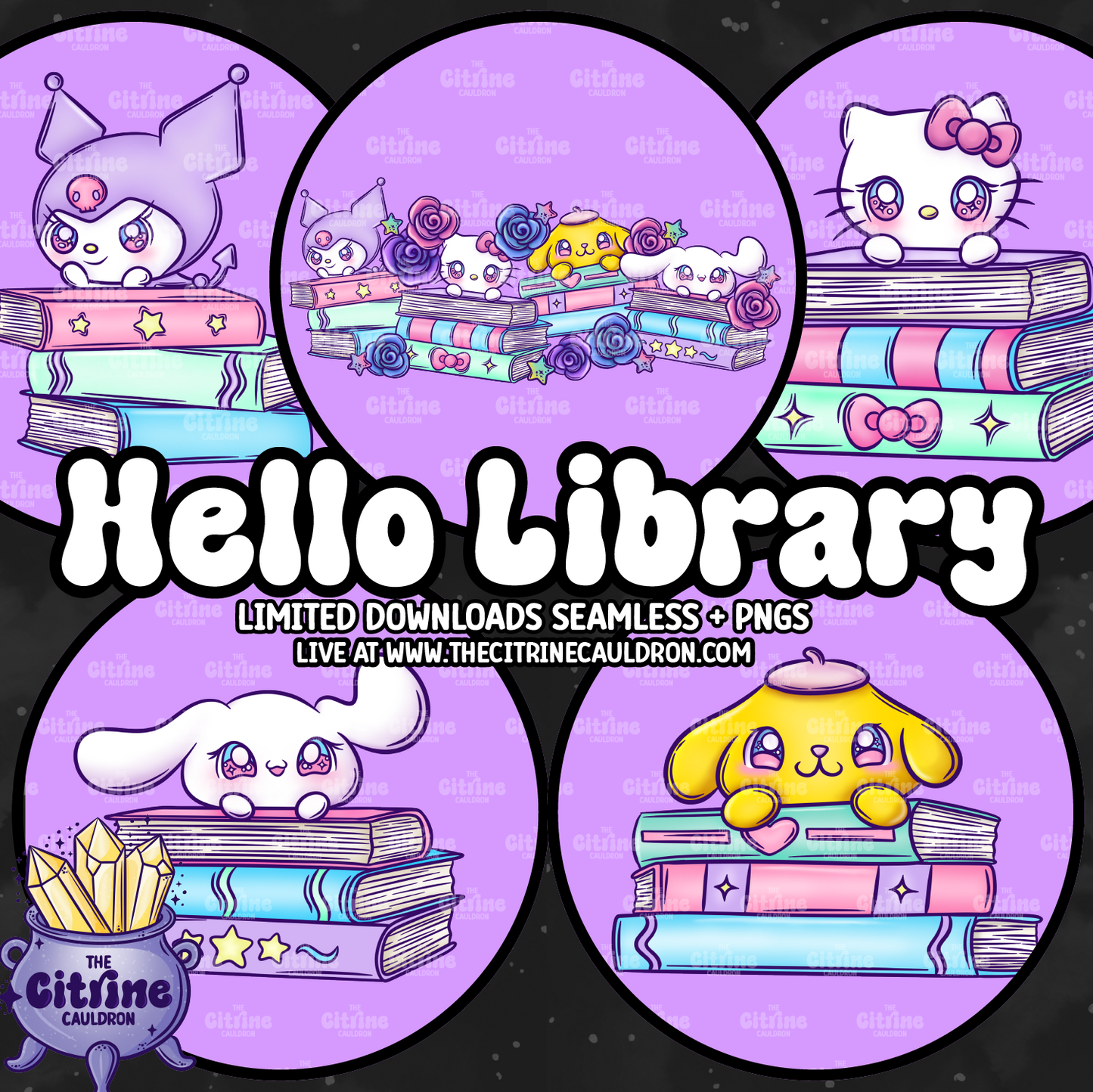 Hello Library - Sublimation PNG