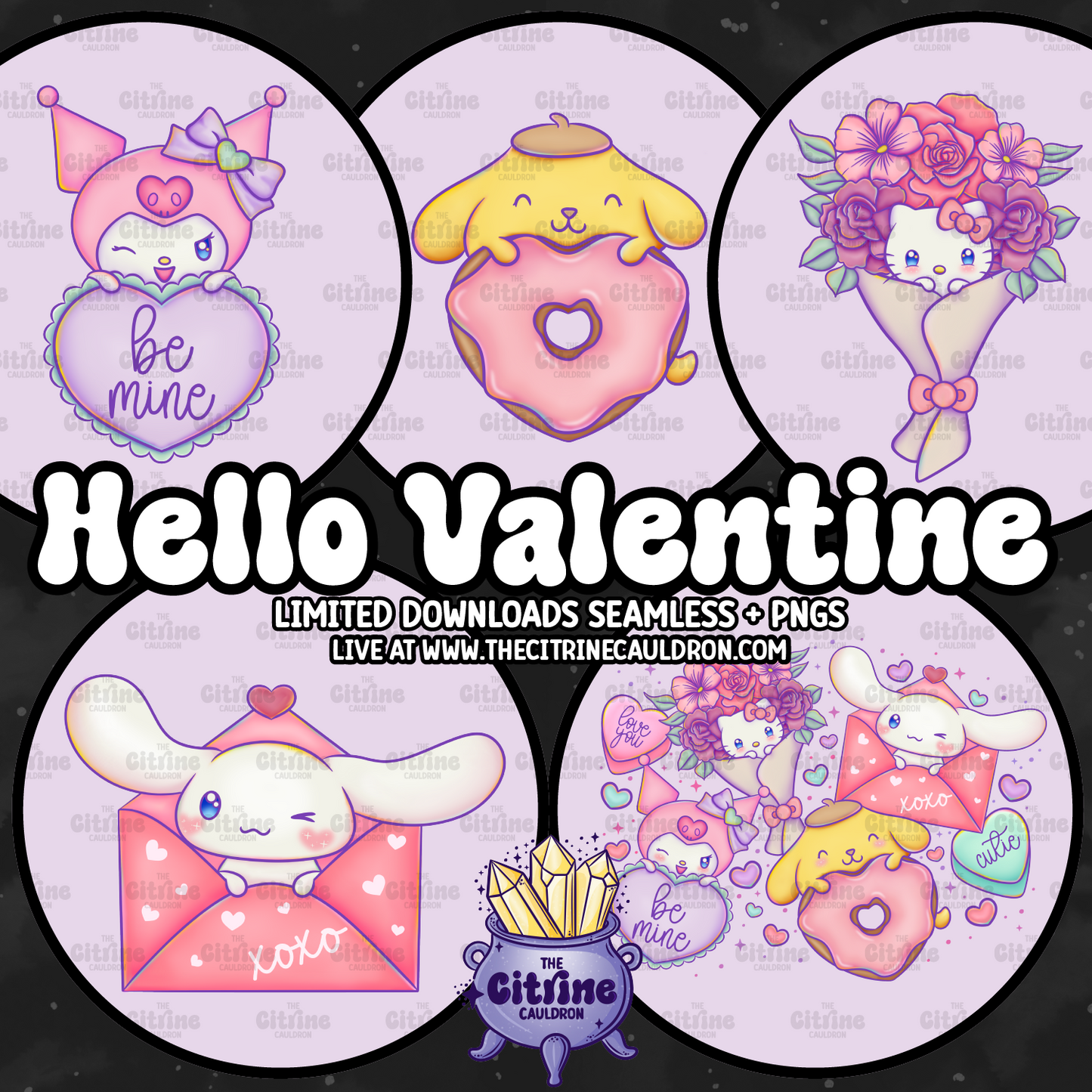 Hello Valentine - Sublimation PNG