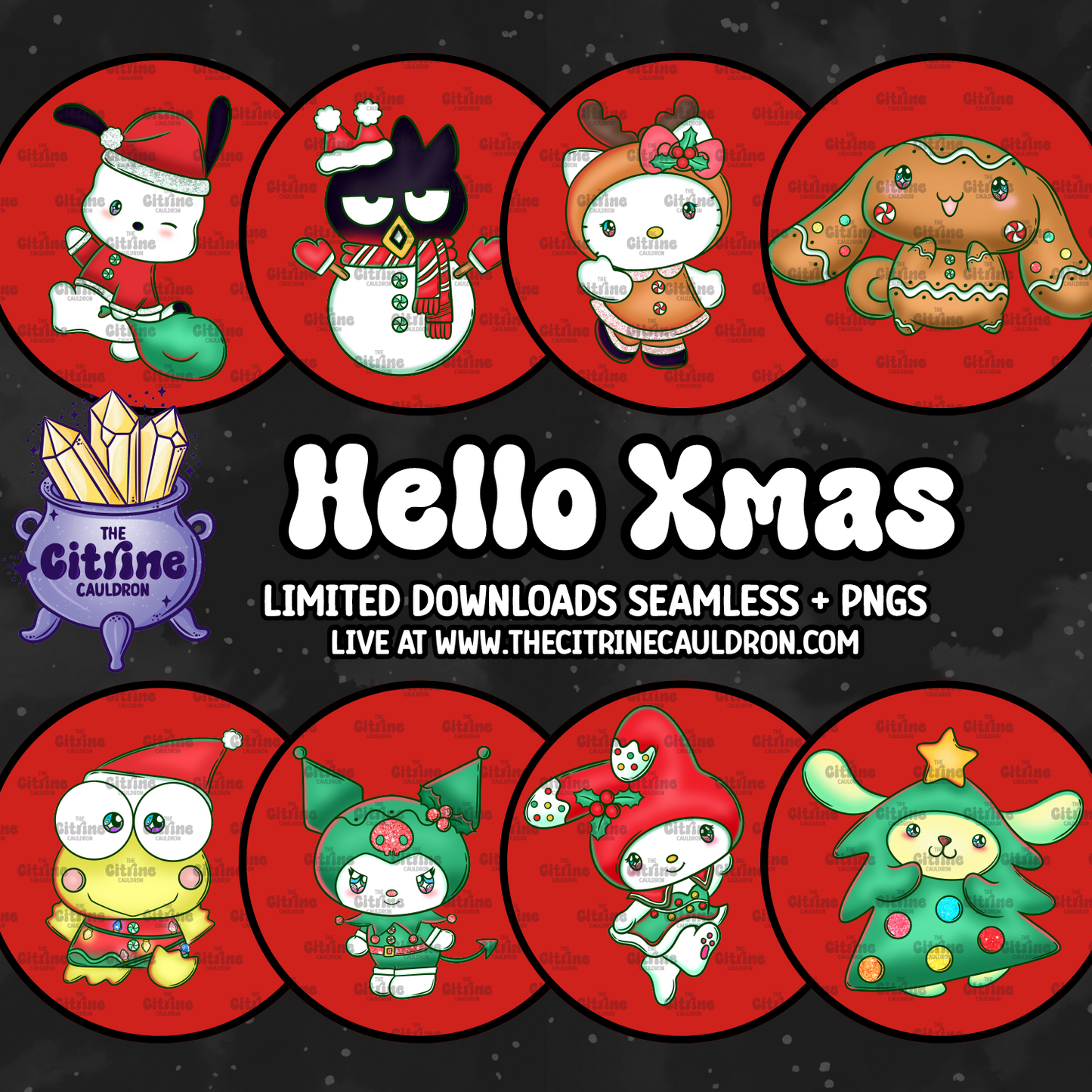 Hello Xmas - Sublimation PNG