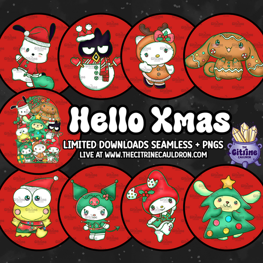 Hello Xmas - Sublimation PNG