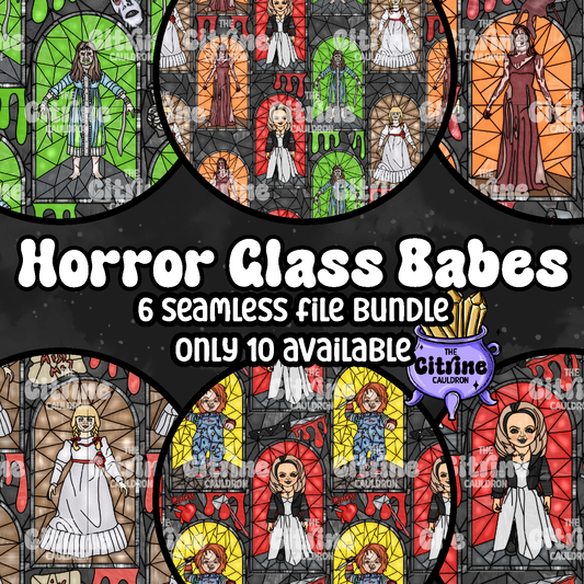 Horror Glass Babes - Seamless