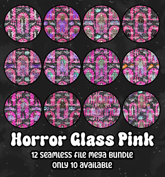 Horror Glass Pink - Seamless