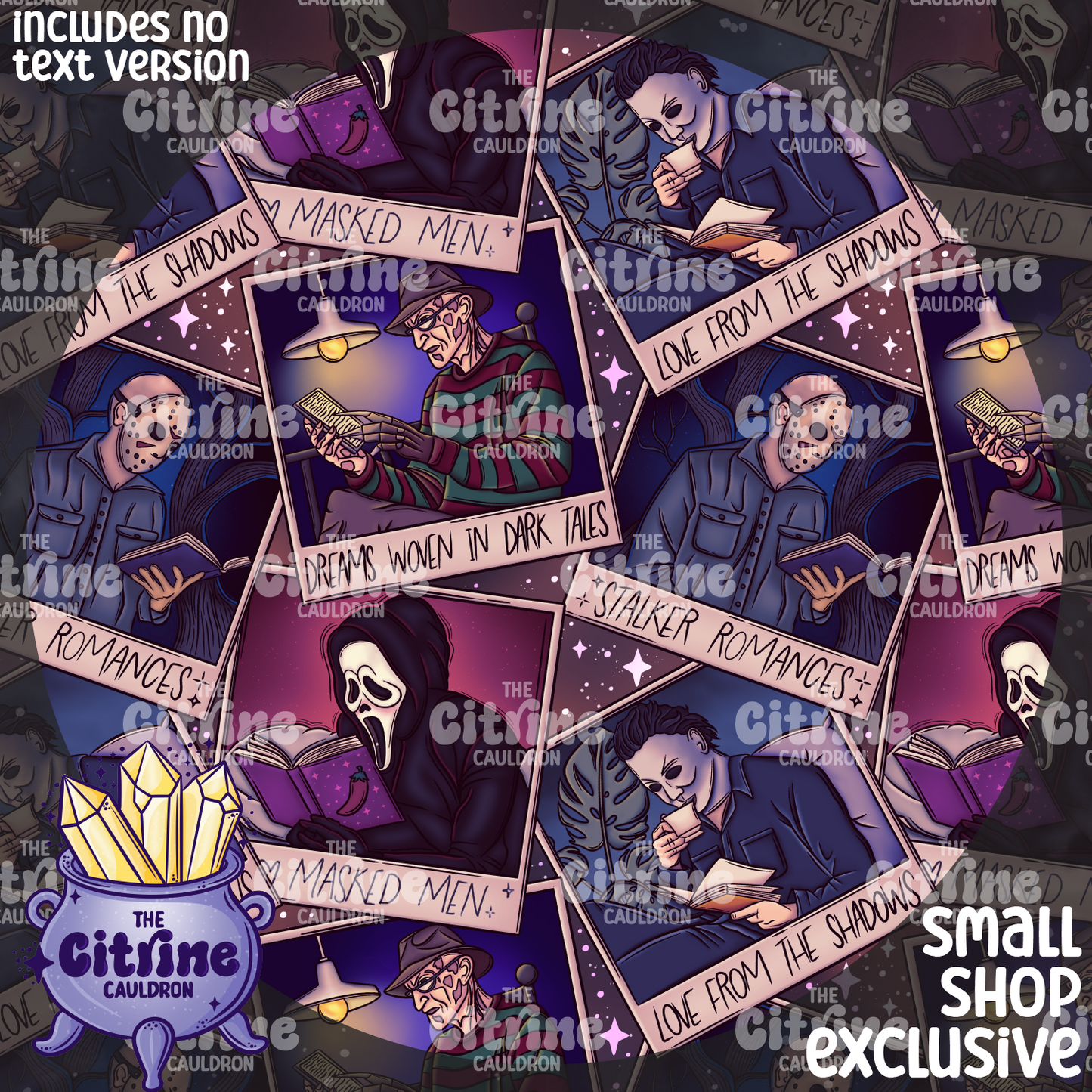 Horror Readers SMALL SHOP - Seamless & PNG Bundle