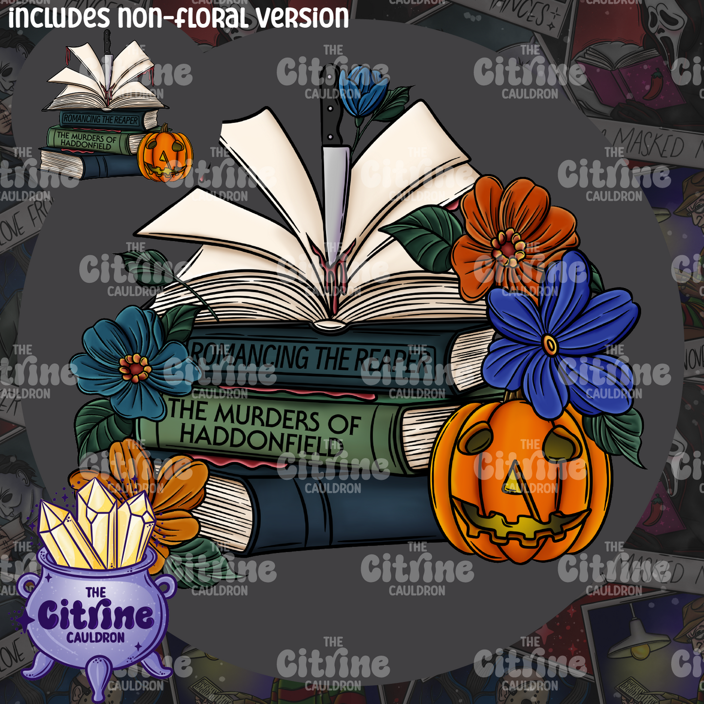 Horror Readers Stacks - Sublimation PNG