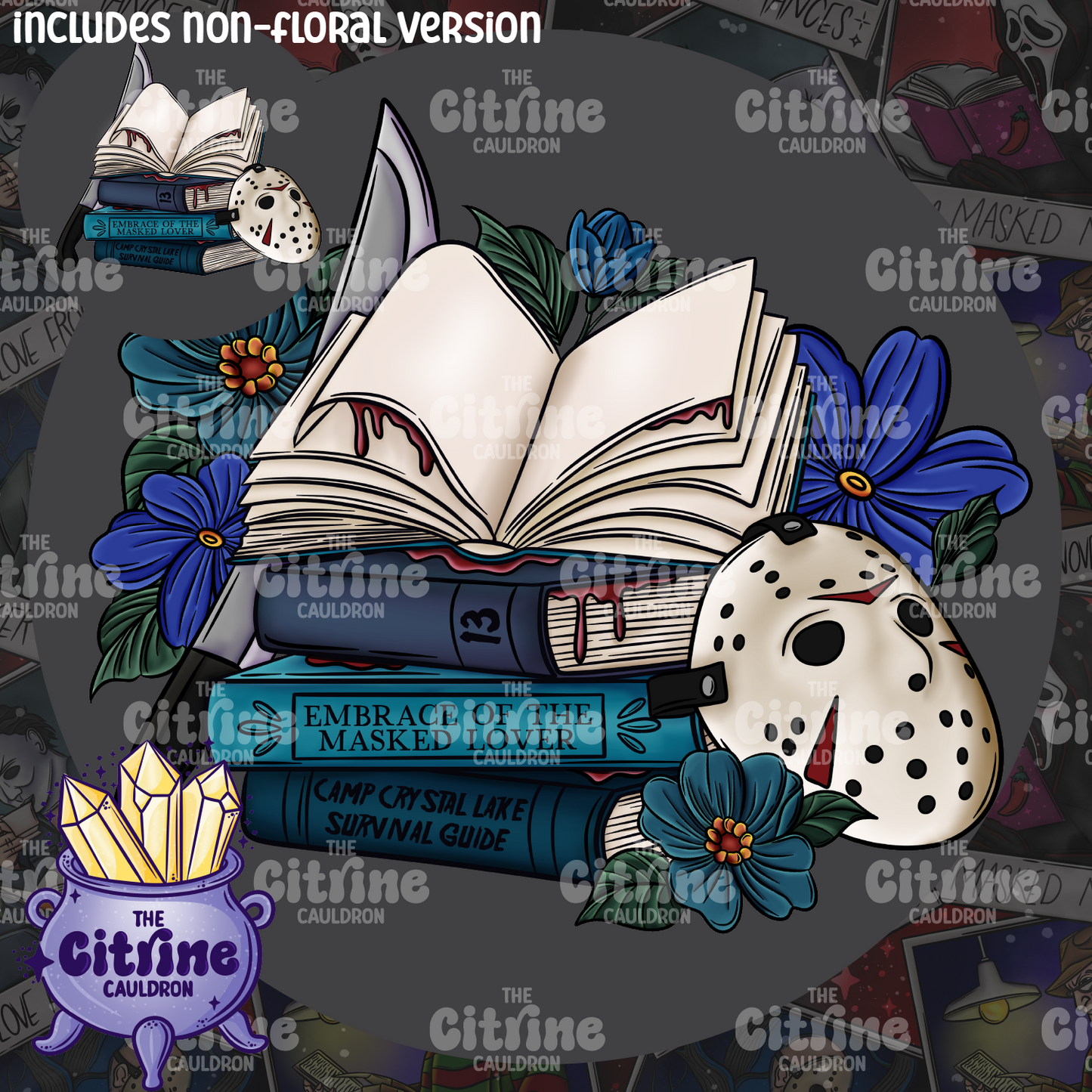 Horror Readers Stacks - Sublimation PNG