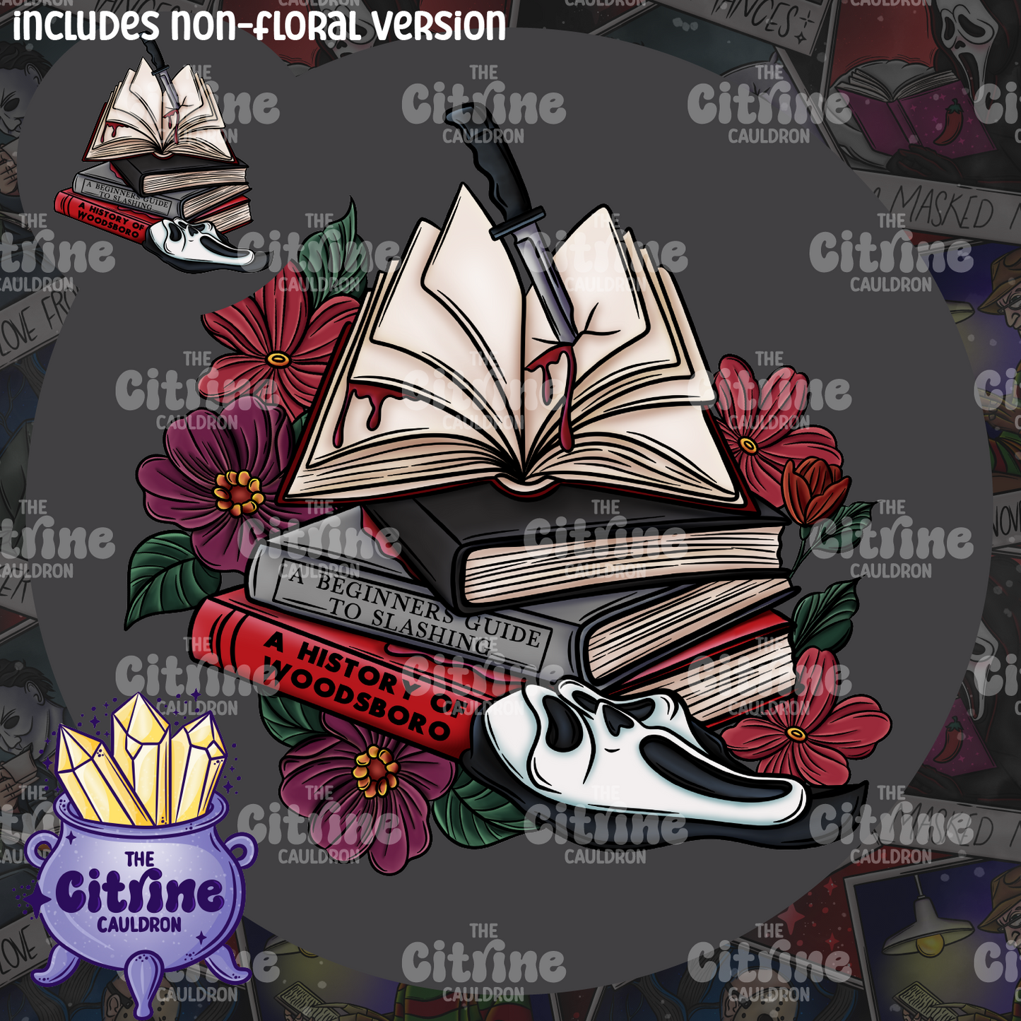 Horror Readers Stacks - Sublimation PNG