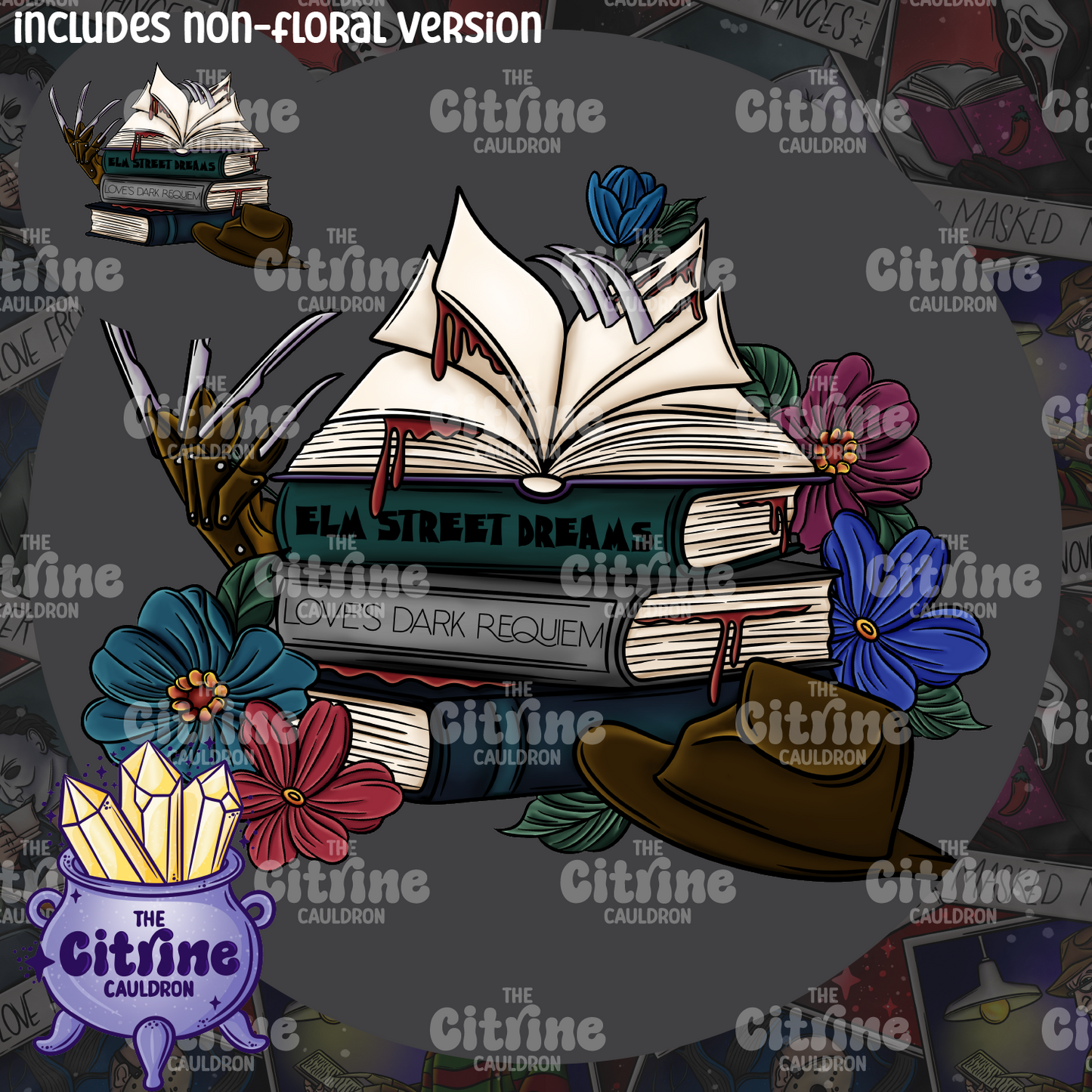 Horror Readers Stacks - Sublimation PNG