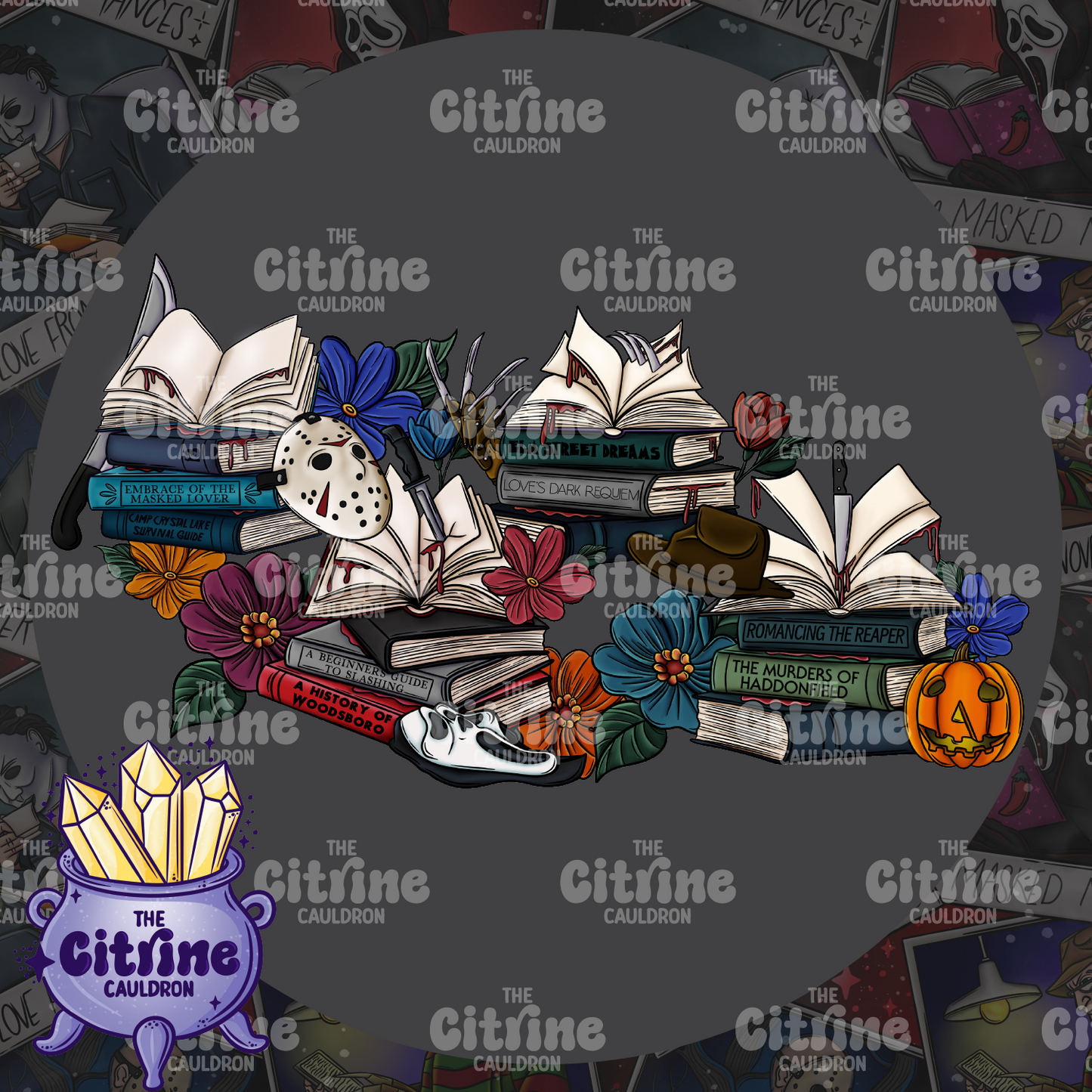 Horror Readers Stacks - Sublimation PNG