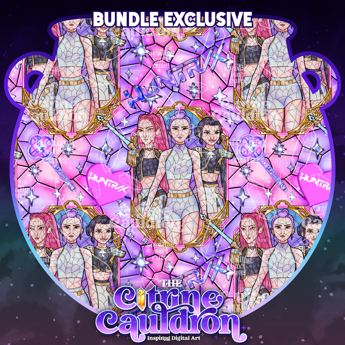 Hunter Glass Complete Collection - Seamless & PNG Bundle