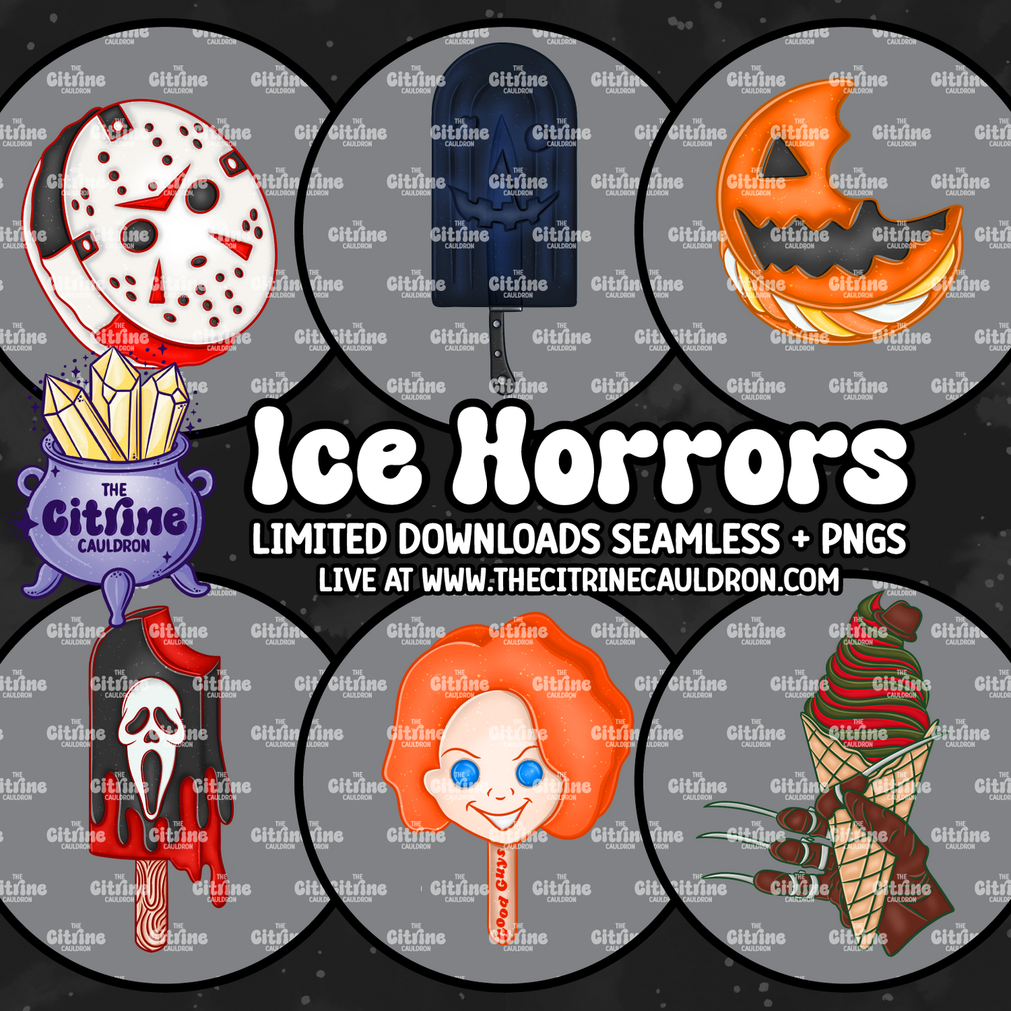 Ice Horrors - Sublimation PNG