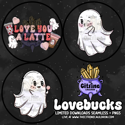 Lovebucks Ghosties - Sublimation PNG