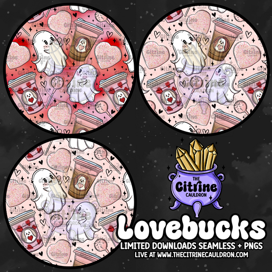 Lovebucks Ghosties - Seamless