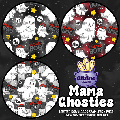 Mama's Ghosties Boy - Seamless