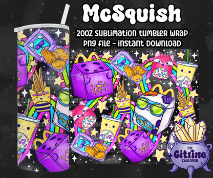 McSquish - PNG Wrap for Sublimation 20oz Tumbler