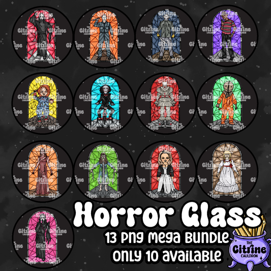 Horror Glass - Sublimation PNG Mega Bundle