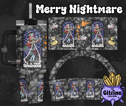 Merry Nightmare - PNG Wrap for Sublimation 40oz Tumbler