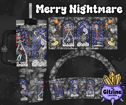 Merry Nightmare - PNG Wrap for Sublimation 40oz Tumbler