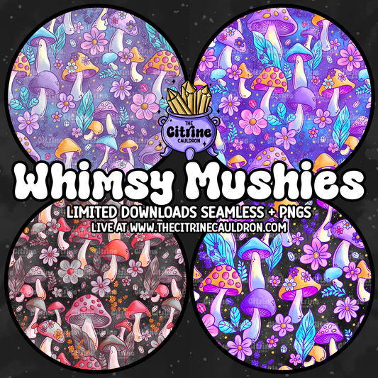 Whimsy Mushies - Seamless