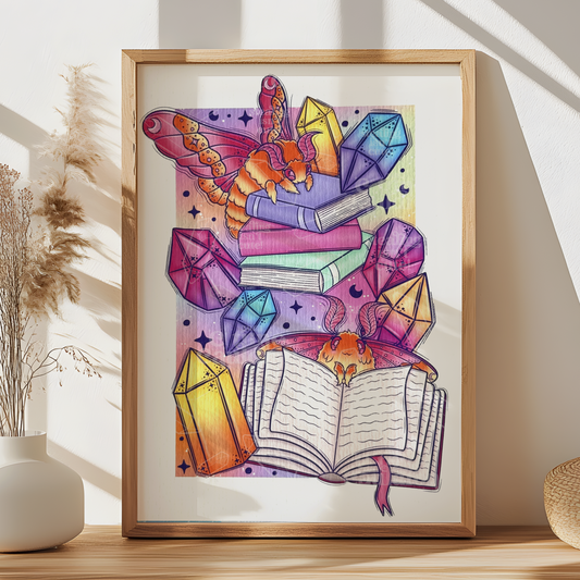 Moth Library - Print