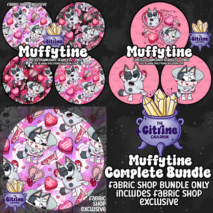 Muffytine Collection - FABRIC SHOP Seamless, Coordinates & PNG Bundle