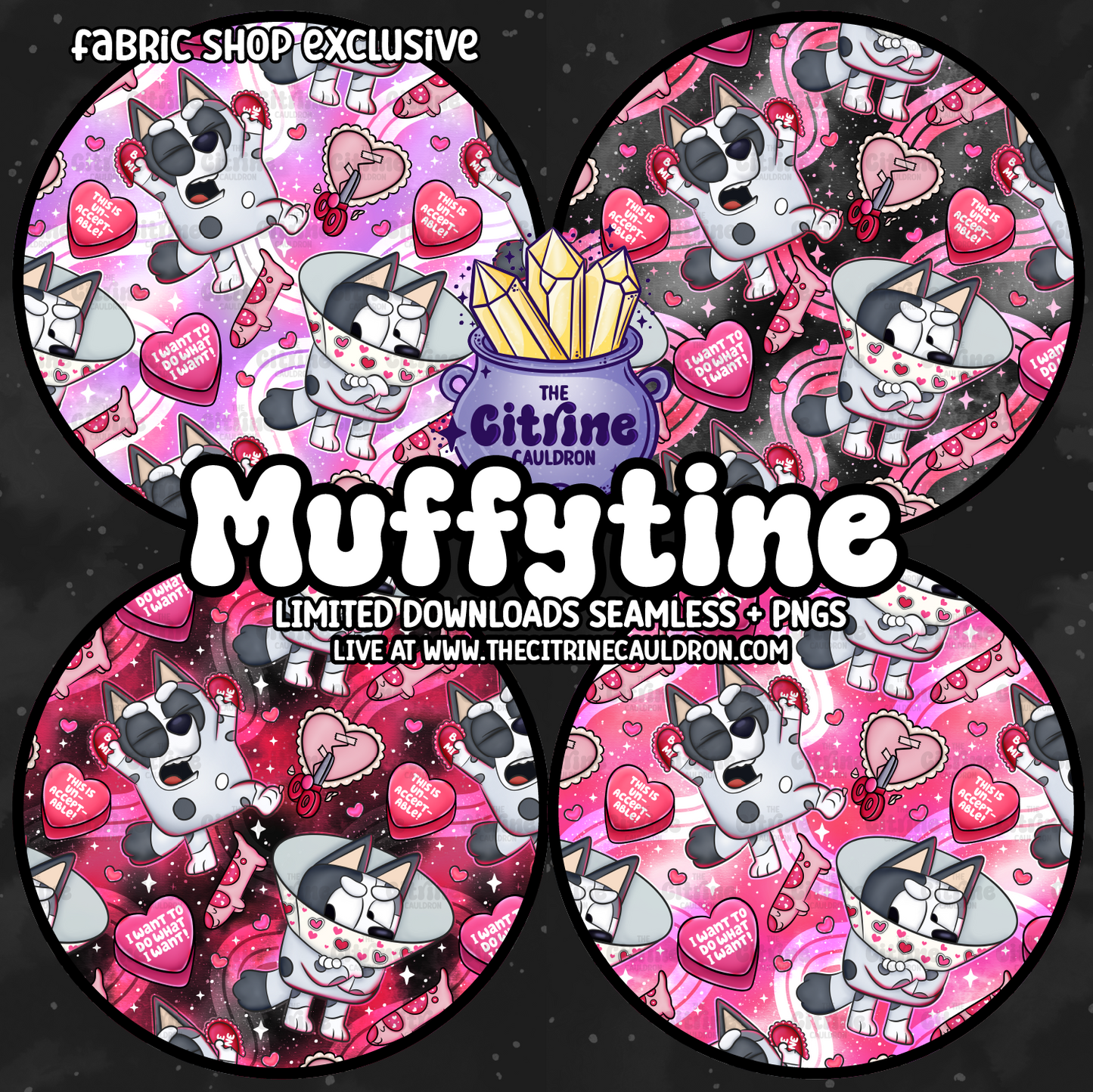 Muffytine Collection - FABRIC SHOP Seamless, Coordinates & PNG Bundle