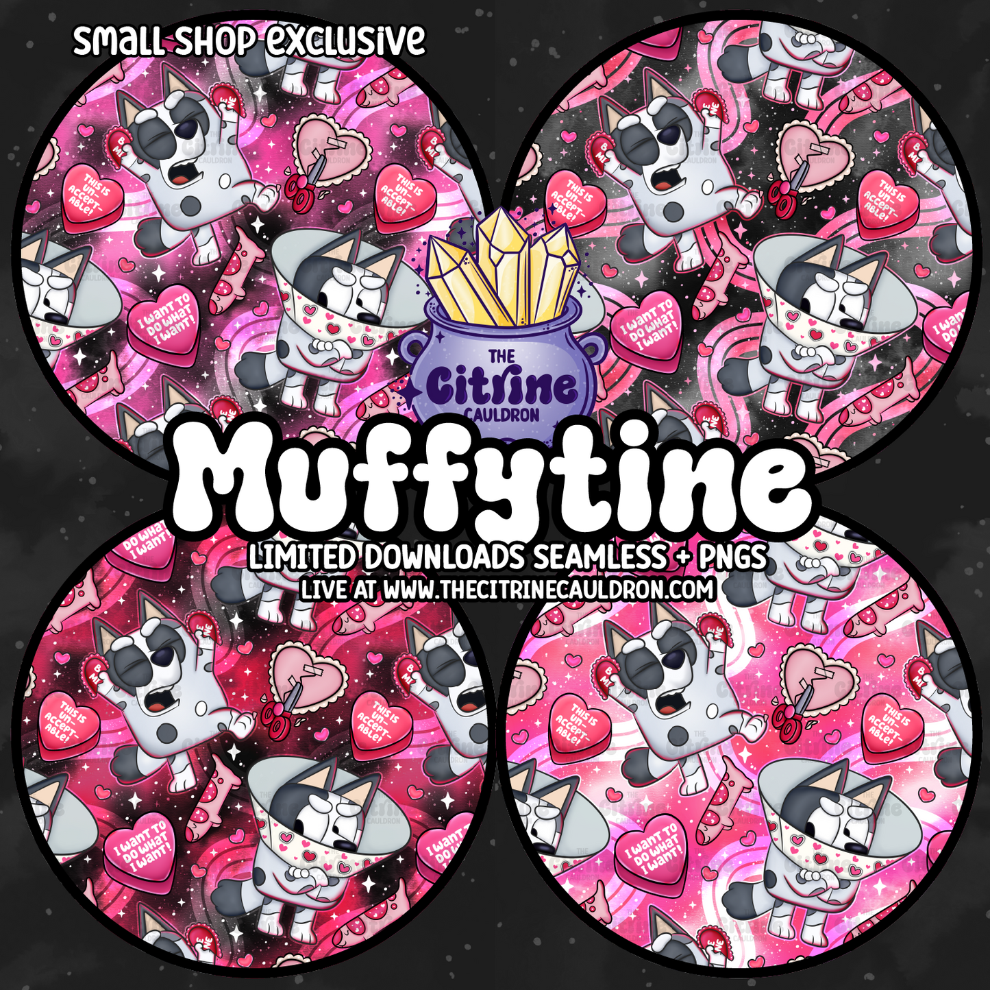 Muffytine Collection - SMALL SHOP Seamless, Coordinates & PNG Bundle