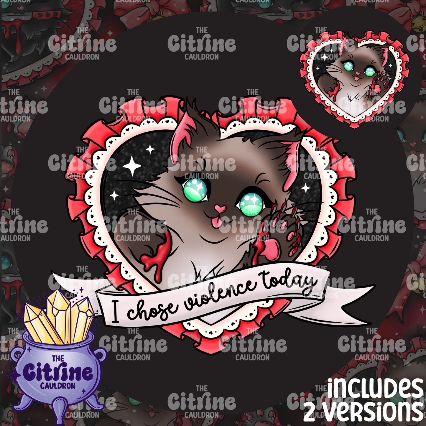 Murder Mittens - Sublimation PNG