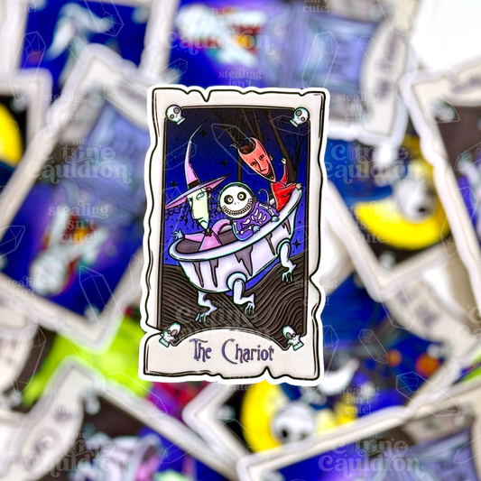 Nightmare Tarot The Chariot - Sticker