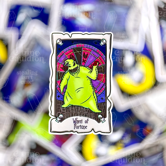 Nightmare Tarot Wheel of Fortune - Sticker