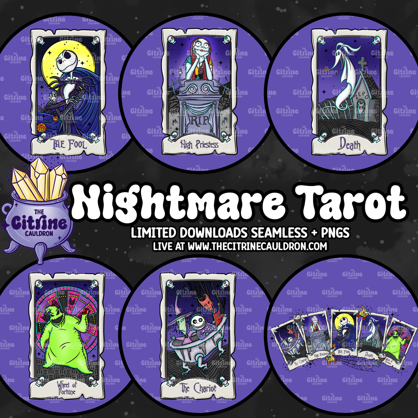 Nightmare Tarot - Sublimation PNG