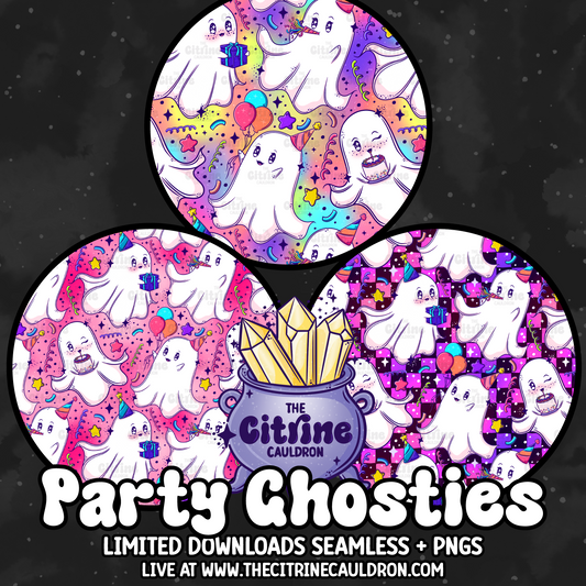 Party Ghosties - Seamless