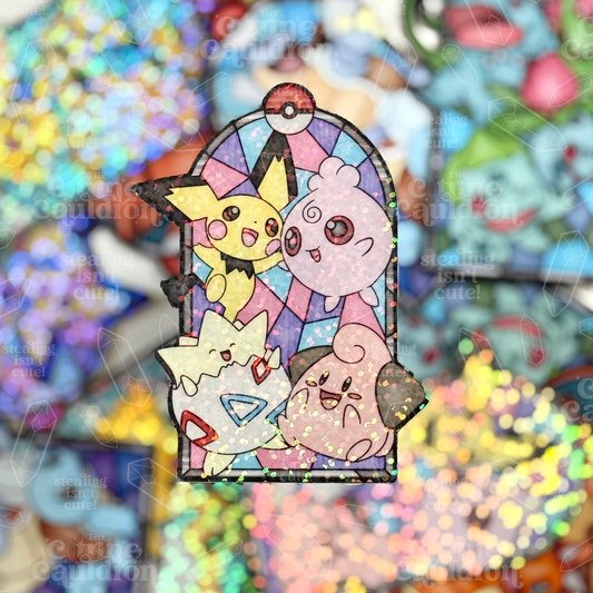 Poke Glass Babies - Sticker
