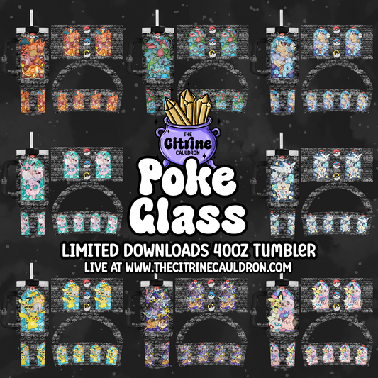 Poke Glass - PNG Wrap for Sublimation 40oz Tumbler