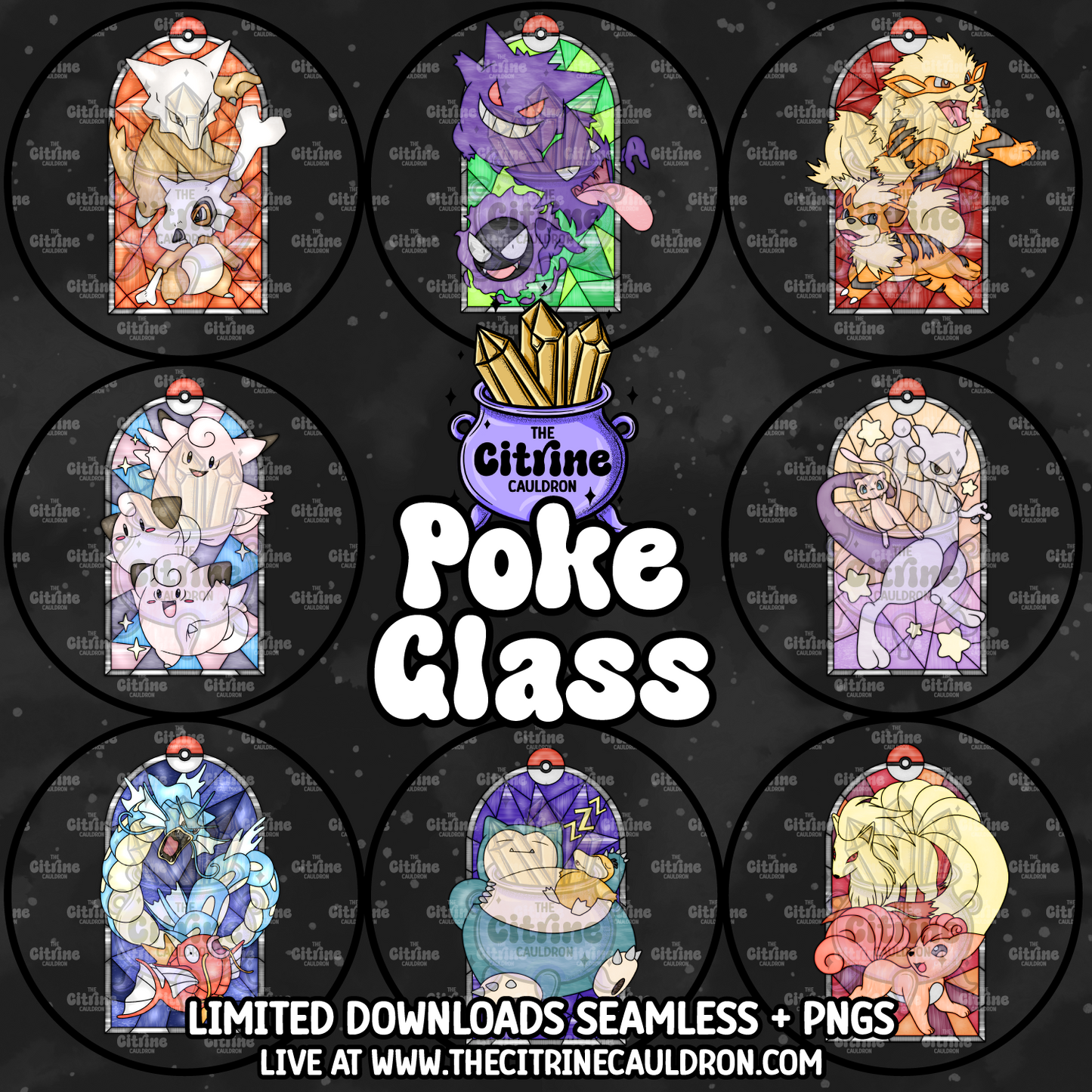 Poke Glass Volume 2 - Sublimation PNG