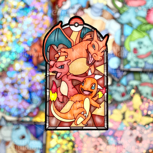 Poke Glass Zard - Sticker