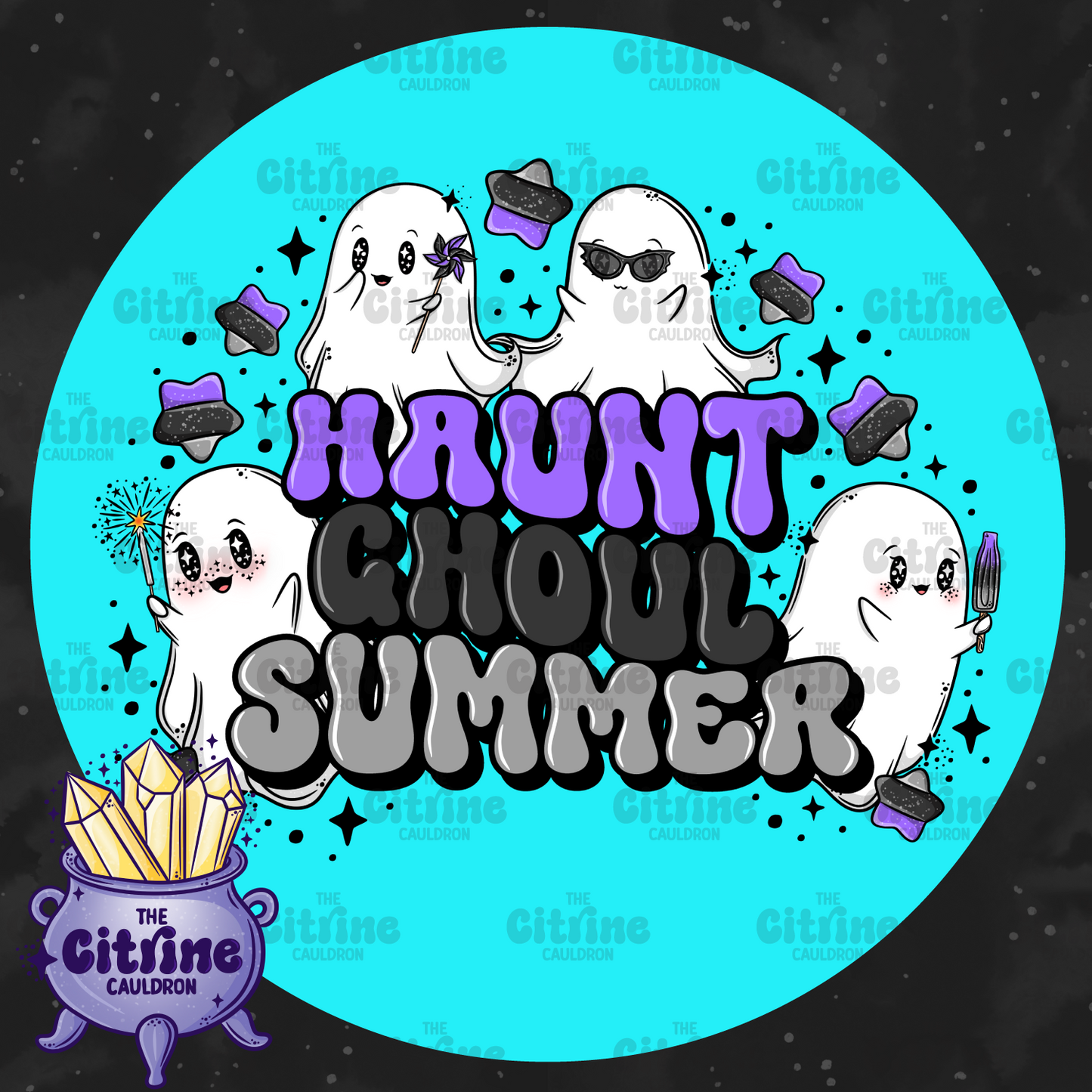 Popsicle Ghosties Goth - Sublimation PNG