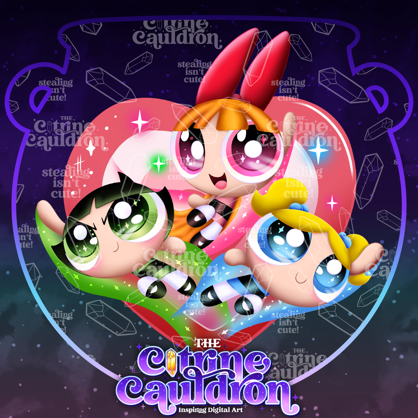 Puff Girls - Sublimation PNG