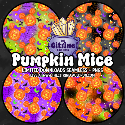 Pumpkin Mice - Seamless