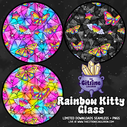 Rainbow Kitty Glass - Coordinate